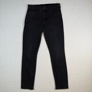 Citizens of Humanity womens rocket ankle high rise skinny black denim size 27